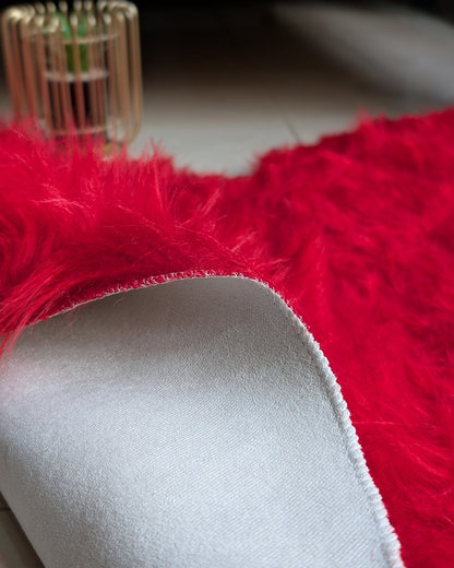 Fluffy Heart Fur Rug