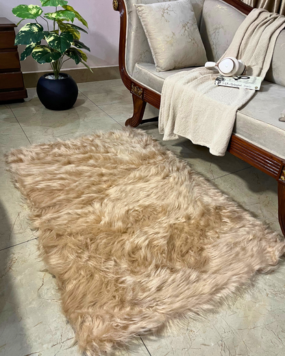 Large Fluffy Faux Rug