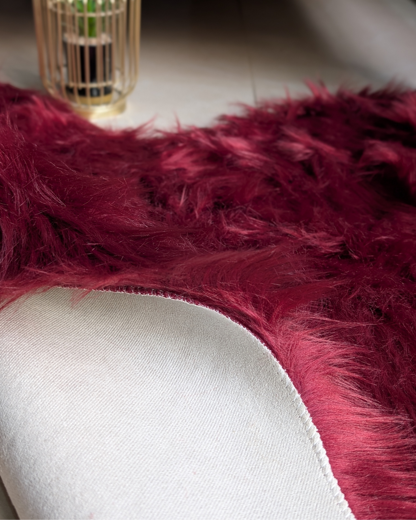 Fluffy Heart Fur Rug