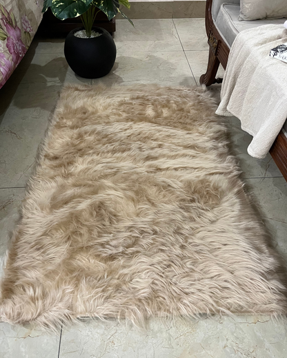 Large Fluffy Faux Rug