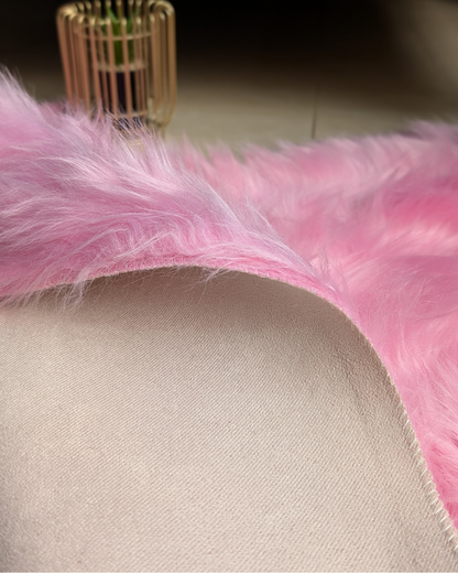 Fluffy Heart Fur Rug