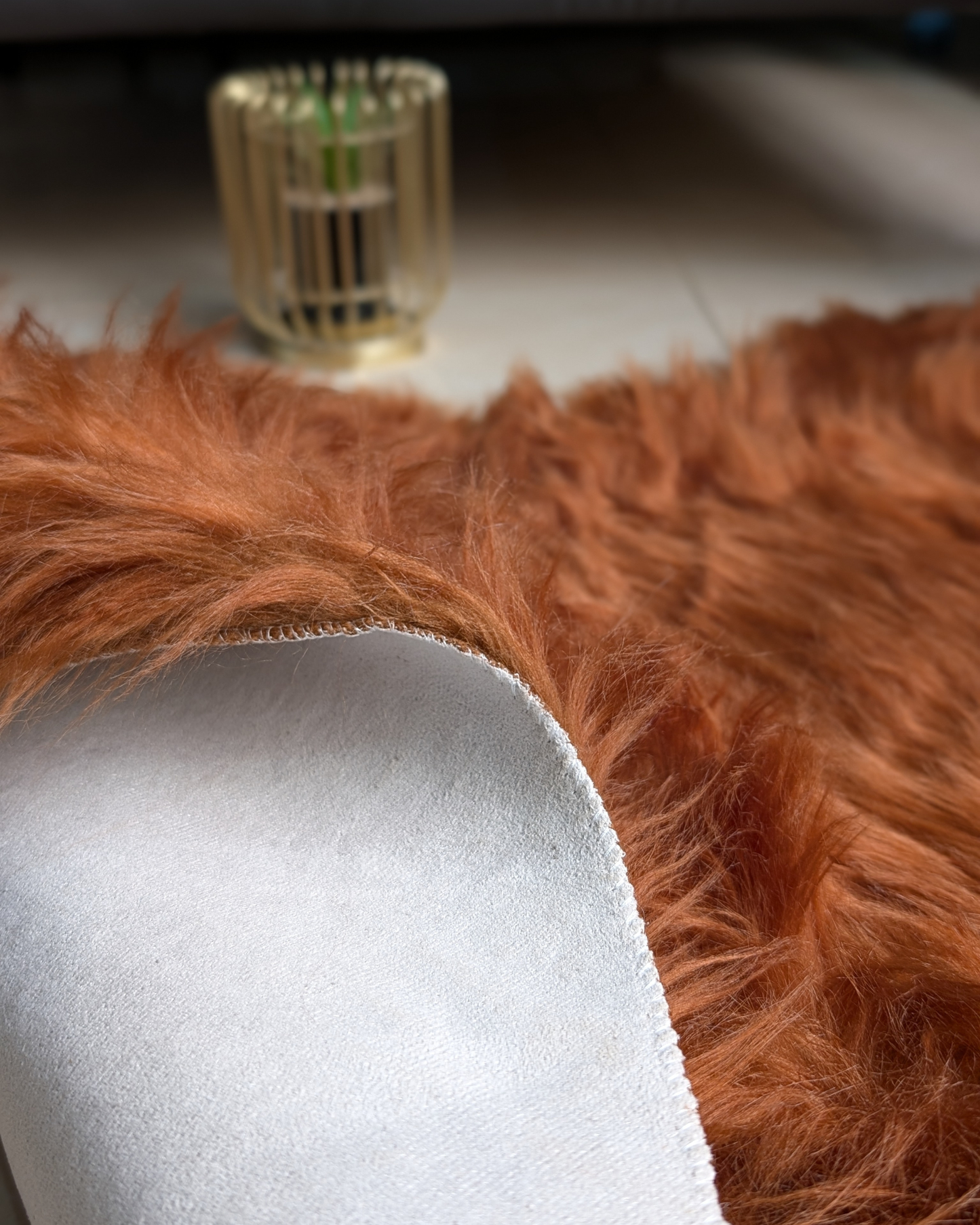 Fluffy Heart Fur Rug