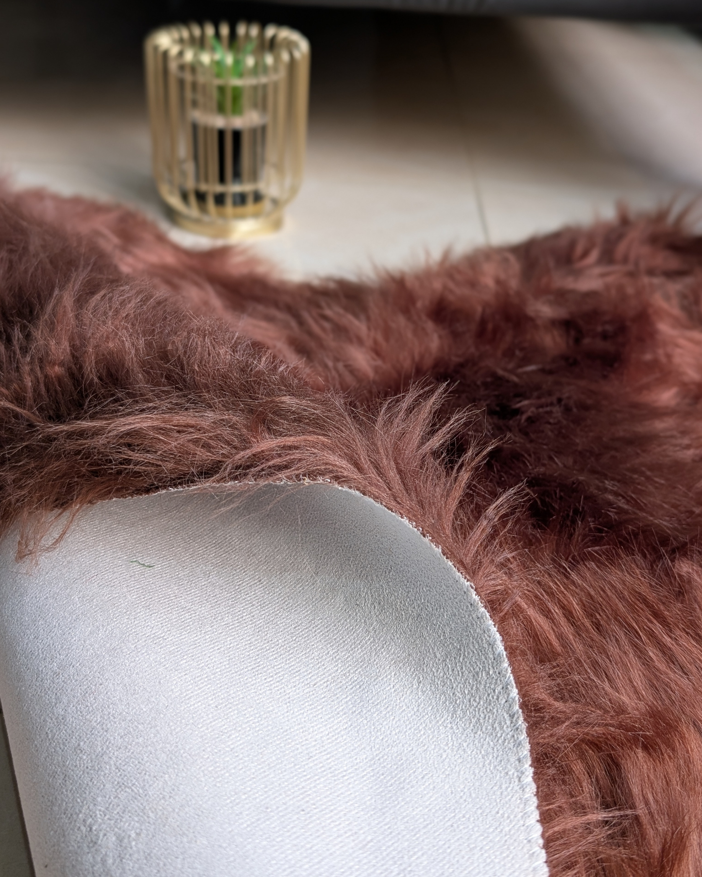 Fluffy Heart Fur Rug