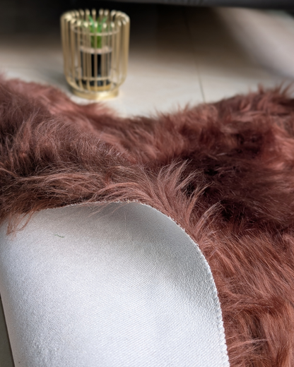 Fluffy Heart Fur Rug