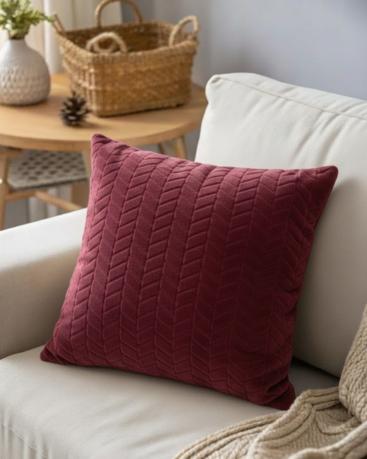 Zigzag Fur Cushion Cover