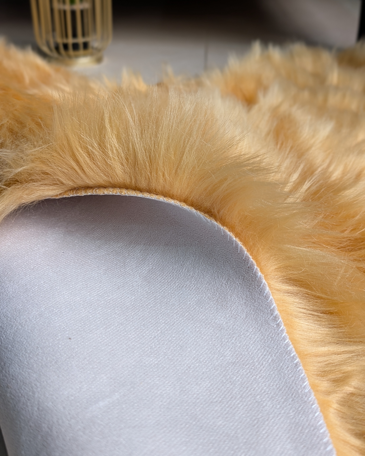 Fluffy Heart Fur Rug