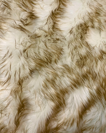 Brown&White Faux Sheepskin Mat