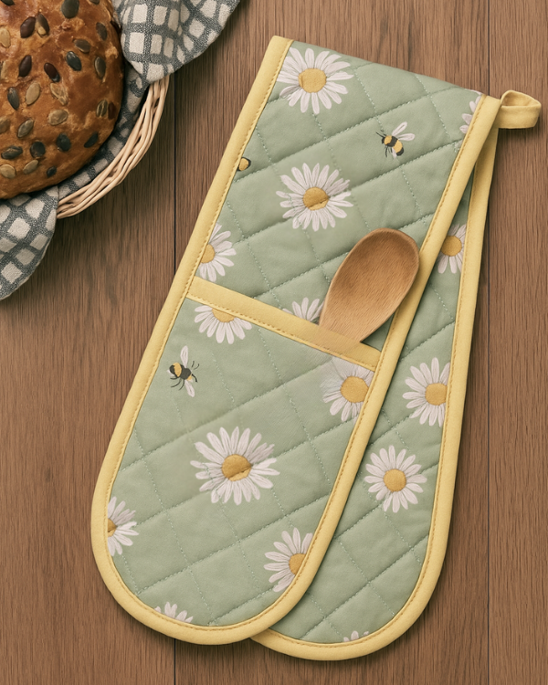 Double Oven Glove Flower Print