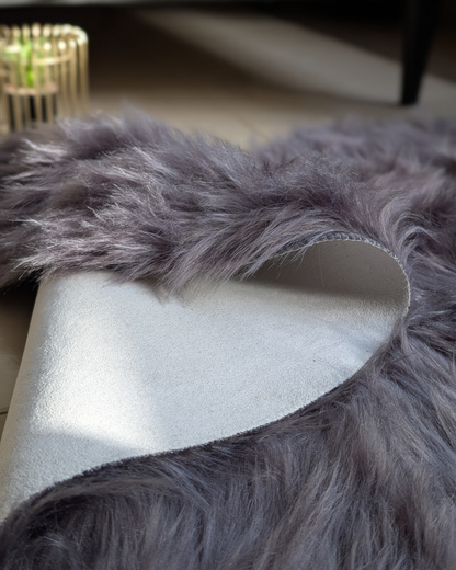 Fluffy Heart Fur Rug