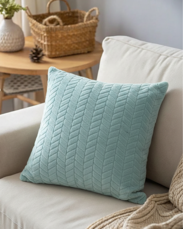 Zigzag Fur Cushion Cover
