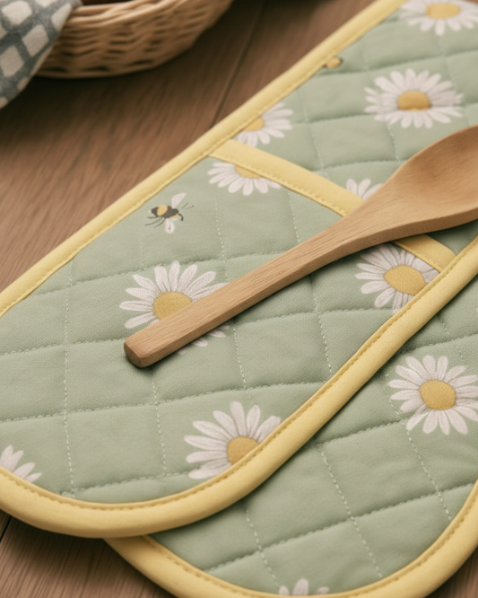 Double Oven Glove Flower Print