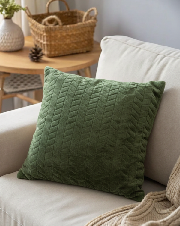 Zigzag Fur Cushion Cover