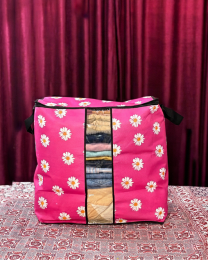 Non Woven Storage Bag In Floral Print