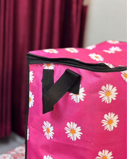 Non Woven Storage Bag In Floral Print