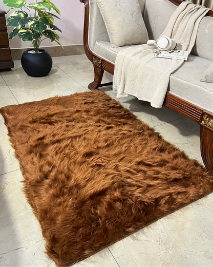 Large Fluffy Faux Rug
