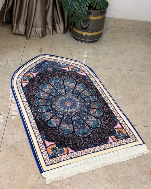 Blue Medallion Design Janamaz