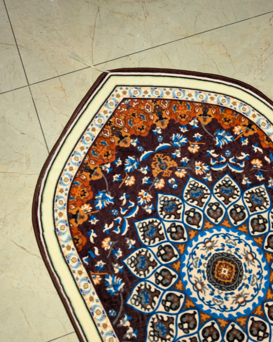 Ruby Medallion Design Janamaz