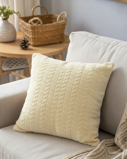 Zigzag Fur Cushion Cover