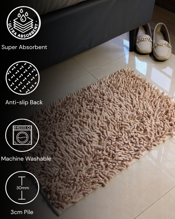 Microfiber Noodle Mats - Absorbent & Anti-Slip