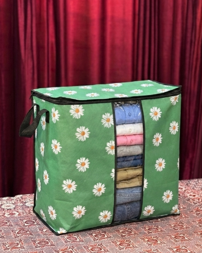 Non Woven Storage Bag In Floral Print