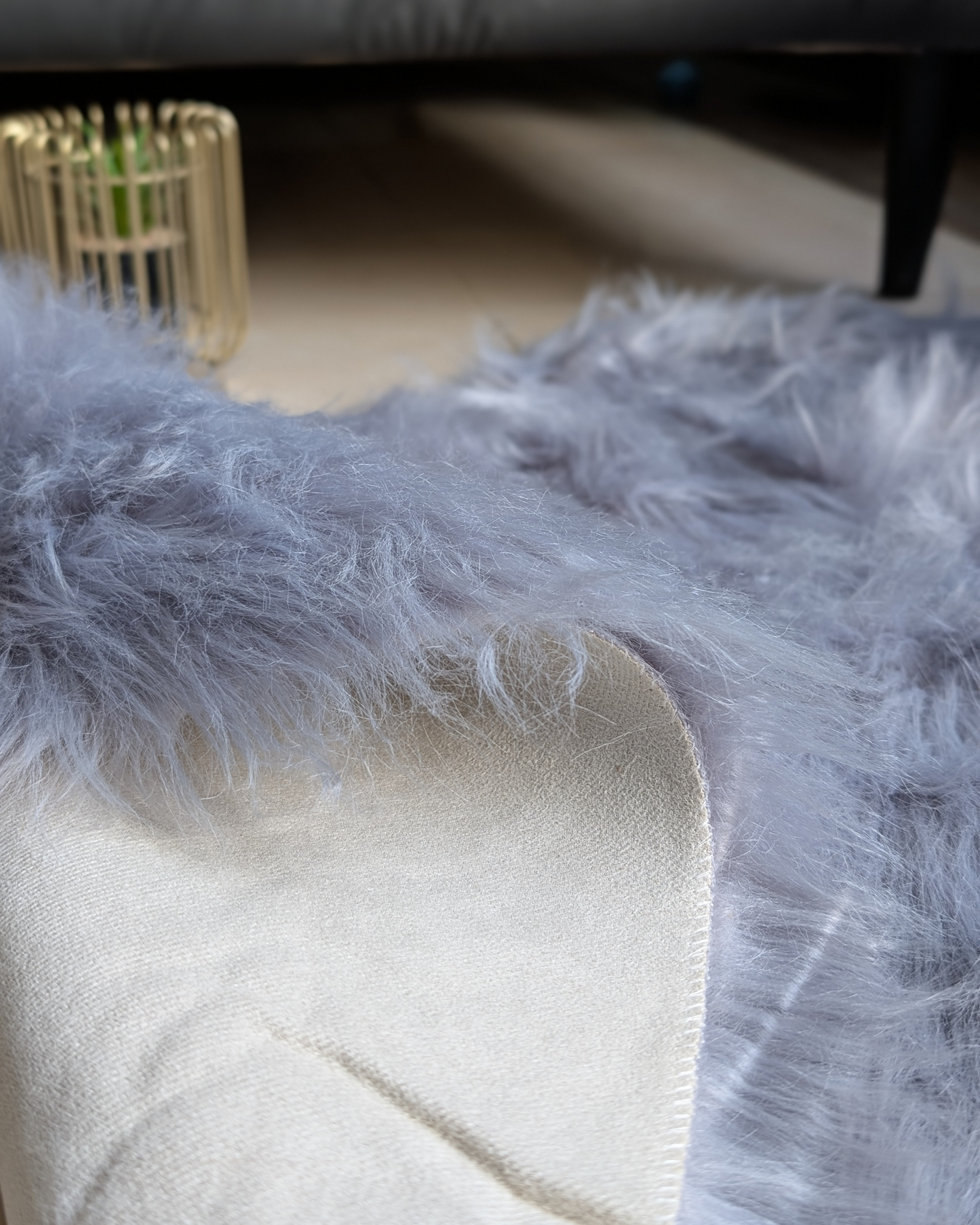 Fluffy Heart Fur Rug