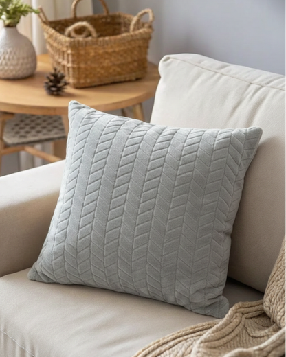Zigzag Fur Cushion Cover