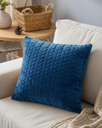 Zigzag Fur Cushion Cover