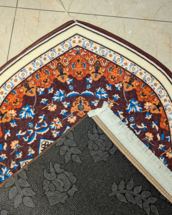 Ruby Medallion Design Janamaz