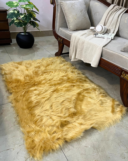 Large Fluffy Faux Rug